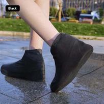 Flexible Latex Rubber Rain Boot Covers - Waterproof, Reusable, and Non-slip for Outdoor Use M juoda