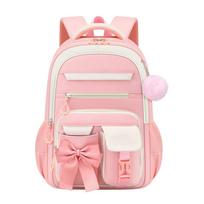 Cute Student Backpack 3pcs/set Primary Schoolbag Rabbits and quicksand Kawaii Student Backpack Teenage Girls Handbag Rucksack rožinė