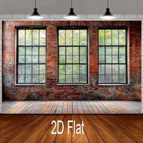 2D Industrial Loft Backdrop for Urban & Fashion Photoshoots 47.2x31.5inch/120*80cm