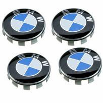 BMW Mėlynas ratlankio centrinis dangtelis, stebulės ženklelis 68mm 4 VNT. Skirtas 13 5 7 Serijoms, X6, M3, Z4, E46, E90
