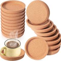 Round Cork Coaster Heat Resistant Insulated Cup Mat for Coffee Tea Drinks Protects Surfaces from Heat and Moisture One Size