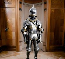 German Gothic Steel Armor Suit – Renaissance Medieval Knight Cosplay Outfit
