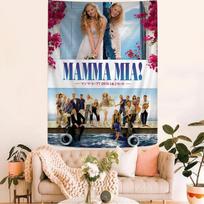 Mamma Mia Plakatas Klasikinis TV Šou Hipis Sienos Kabinamas Gobelenas Bohemiškas Sieninis Gobelenas Mandalas INS Namų Dekoras 100X70CM gray
