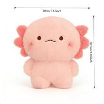 Soft Cute Axolotl Plush Toy Fluffy Salamander Stuffed Plushie Throw Pillow Kawaii Cartoon Doll Home Decor for Friends Gifts