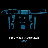 Pre Cut Tpu Interior Film for Volkswagen VW Jetta 2019-2023 Car Center Console Screen Dashboard Gear Panel Stickers PPF Cover