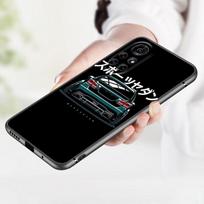 Animacinis automobilio galinio žibinto telefono dėklas, skirtas Huawei Honor 60 50 SE 30S Mate 30 20 10 Lite 40 Nova 9 8 Pro Y60 8i 7i 7SE 5T Premium Honor 60 Pro brown