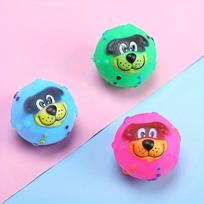 Candy Colored Vinyl All With Sound And Dog Face Interactive Toy For Dogs One Size