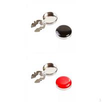 4 Pieces Simple Cufflinks for Men Dress Shirts Decor, Party Wedding Classic Round Polished Button