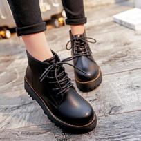 Women Ankle Boots Casual Shoes Female Leather Chelsea Boot Ladies Classic Punk Woman Goth Shoes High Platform Boots Women Black 35 juoda