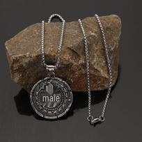 Retro Viking World Serpent Pendant Necklace with Odin Shield - Men's Norwegian Party Accessory 60cm