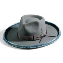 New Wool Felt Hat Men's Retro British Jazz Hat Feather Gift Hat adjustable (58-59cm)