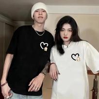 Cute Little Heart Love Dragon Graphic Print Summer Fashion T-shirts Tee Men Women Short Sleeve Tshirts Top 2XS balta