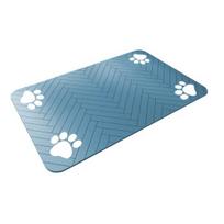 Dog Food Mat Pet Feeding Area Rug Absorbent Pet Placemat Quick Dry Water Dispenser Mat with Non-Slip Waterproof Rubber Backing for Food And Water Bowl S A
