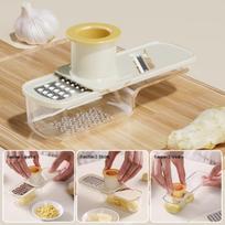 HeartMade 3-in-1 Mini Ginger Garlic Grinder, Chopper, and Slicer Gadget žalia