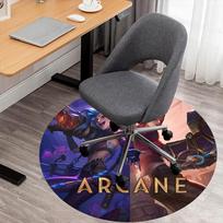 1pc Arcane Round Chair mat Area Rug - Non-Slip, Floor Mat for Office, Bedroom, and Indoor Decor c1125457 80cm by 80cm