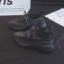 Couple shoes fly-woven coconut shoes women's 2025 new breathable mesh shoes casual versatile comfortable sports shoes men ins tide 35