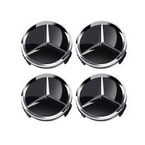4 vnt. 60 mm automobilio ratlankio gaubto emblemos, skirtos „Mercedes Benz C180 E300 GLC W163 W166 W167 W204 W205 W212 W213 X253 W117 W176 W164“