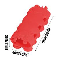 Shower Head Bracket Silicone Holder Bracket For Shower Wand No Drill Shower Mounting Brackets For Home Shower Wall Bathroom raudona