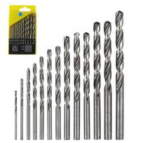 13Pcs Metric Drill Kit Woodworking Metal Bit Tools 1.5mm-6.5mm Twists Drill Bit Set For Ceramic Tile Glass Marble Concrete sidabras