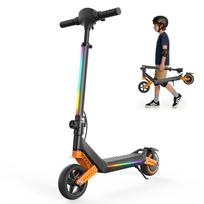 iScooter K6 Elektrinis vaikiškas paspirtukas 150W variklis 21.6V 2.6AH baterija Maksimali apkrova 70kg Saugus ir lengvas vaikiškas elektrinis paspirtukas žaidimams lauke oranžinė