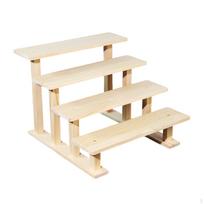 Eksponavimo stovas iš kvepalų, keksiukų stovas, laikymo lentyna kosmetikai, figūrėlėms, desertams, 4 Tier 30cm beige