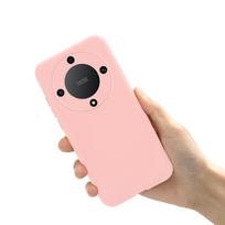 For Honor Magic 5 Lite Case 2023 Fashion Plain Color Soft Silicone Phone Back Cover For Honor X9a 5G RMO-NX1 Fundas 6.67  Bumper Magic 5 Lite 5G šviesiai rausvos spalvos