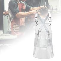 Transparent Apron Hair Salon Apron with Pocket Transparent Waterproof Apron