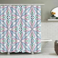 Vibrant Floral Shower Curtainbold Print For Bathroom Decor Modern Waterfall Design For Home Kitchen Bath Decoration Wall Art W60H190(CM)-1 Pcs