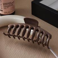 New Silicone Hair Clip: Soft Shark Grip, Anti-Slip, Durable & Anti-Collision Hairpin tamsiai ruda spalva