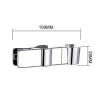 Metallic Universal 20~29mm Shower Slide Rail Bar Holder Adjustable Clamp Holder Bracket Replacement Black Bathroom Accessories