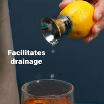 Portable Rotating Hand Press Fruit Juicer Steel Construction High Efficiency Squeezing Tool Ideal for Lemons Citrus