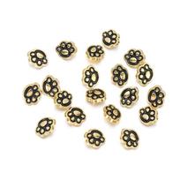 20Pcs 8mm Cute Cat Paw Buttons Buckles for DIY Doll Clothes Metal Decoration Button Buckle Doll Clothing Sewing DIY Accessories