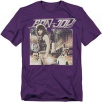 Bon Jovi Runaway Jon T-Shirt S-4XL Purple L
