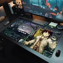 Anime Mouse Pad Gamer Computer Accessories Desk Mat x Serial Experiments Lain Gaming Office Mousepad XXL Large Pc Carpet 800x300x2mm