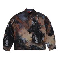 Supreme Frank Frazetta Faux Shearling Lined Trucker Jacket Multi L
