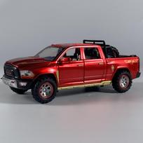 1:32 Dodge Ram Pickup Truck Alloy Off Road Car Diecast Model Sound Light Pull Back Toy Collection Ornament Children Toy Present