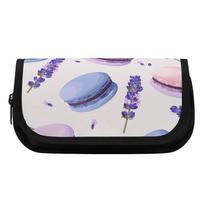 Pen Case Roomy Storage Zipper Closure 300D Polyester with Two Spacious Sections for Pens Stationery Earphones for Everyday Study One Size juoda