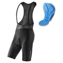 Cycling shorts with bib and pad xxxxl - black