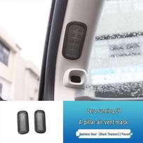 Leapmotor C11 Air Vent Console Protective Cover - Interior Modification Accessory 2 A-Pillar Vent Covers (Black) juoda/sidabras