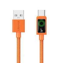 Kabelis USAMS U92 18W USB-C į USB-A 1.2m oranžinės spalvos