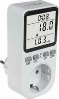 GreenBlue energijos skaitiklis, vatmetras, tipas E, 220-240V AC, 50Hz, maks. apkrova 16A, IP20, įmontuota baterija, GB364 E