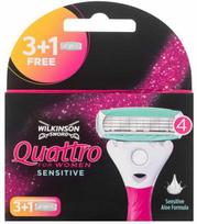 Wilkinson Sword Quattro For Women Sensitive skustuvo pakaitinis peiliukas