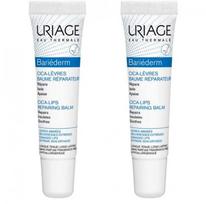 Uriage Bariederm Cica-Lips Protecting Balm Duo lūpų balzamai, 2 x 15 ml