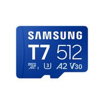 Samsung  microSDXC UHS-I Card | T7 | 512GB | microSD | Flash memory class U3, V30, A2 | MB-MB512T/WW | 8806097635062
