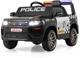 Promotions Vaikiškas elektrinis policijos automobilis, 103x65x55,5 cm, baltas