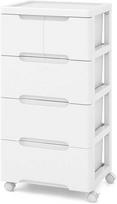 Promotions Riedanti laikymo spintelė, 5 stalčiai, 40x32x79 cm, balta