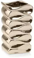 POLNIX Keraminis vazonas GOLD, kvadratinis, auksinis, 14 x 26(A) cm
