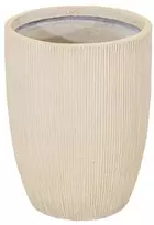 Mega Keraminis vazonas Nora, apvalus, smėlinis, 57 x 67(A) cm