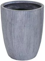 Mega Keraminis vazonas Nora, apvalus, pilkas, 28 x 38(A) cm