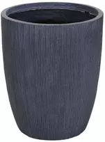 Mega Keraminis vazonas Nora, apvalus, tams.pilkas, 42 x 52(A) cm